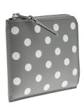 polka dot zip wallet