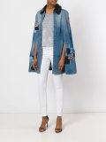 denim patchwork cape 