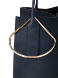 tote bag with gold tone detail