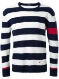 round neck striped jumper