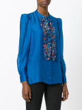ruffled bib blouse 