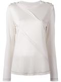 diagonal layer long sleeve top