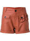 leather shorts