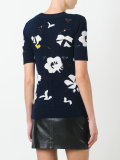 floral knit T-shirt 