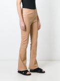 flared leather trousers