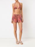 abstract print shorts