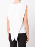 boat neck shortsleeved blouse
