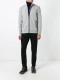 logo embroidered hooded jacket
