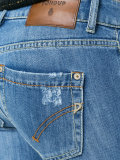 distressed cropped skinny jeans