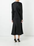 V-neck flared dress