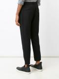 drawstring tapered trousers