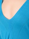 ribbed sleeves V-neck jumper
