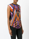 printed logo tank top 