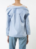 off-the-shoulder layered shirt