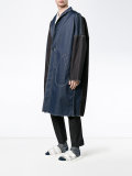 oversized denim overcoat 