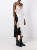deconstructed slip dress