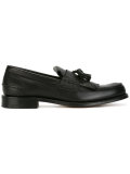 fringed trim loafers 