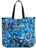 paisley print tote
