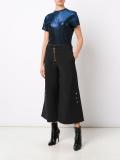 wide leg cropped trousers