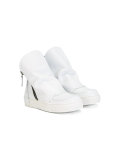 zipped hi-top sneakers