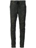 camouflage print track pants
