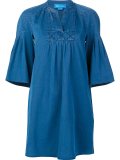 ruffle sleeve shift dress