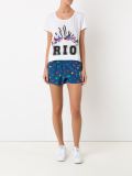 printed silk shorts