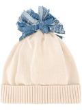 Denim Pom Pom套头帽