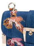 embroidered bird shoulder bag