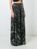 patterned knit palazzo trousers