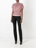 striped side slim-fit trousers