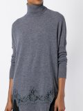 lace detail long jumper