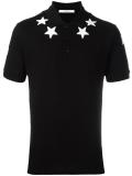 star appliqué polo shirt
