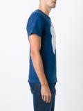 indigo dyed print T-shirt