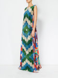 patterned maxi dress