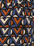 tile print cropped trousers