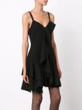 ruffled slip dress