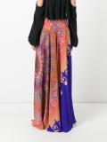 panelled long skirt