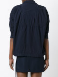 crinkled effect military jacket