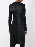 belted cut-off blouse