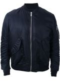 creased sleeves bomber jacket