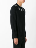 star appliqué sweatshirt