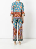 butterfly print trouser suit 