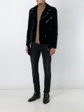 velvet biker jacket