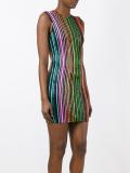 striped sequin dress