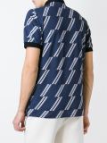 斜条纹polo衫