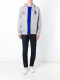 embroidered logo hoodie