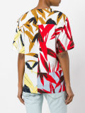 mixed print T-shirt