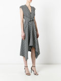 trapeze hem midi dress