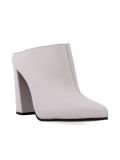 chunky heel mules